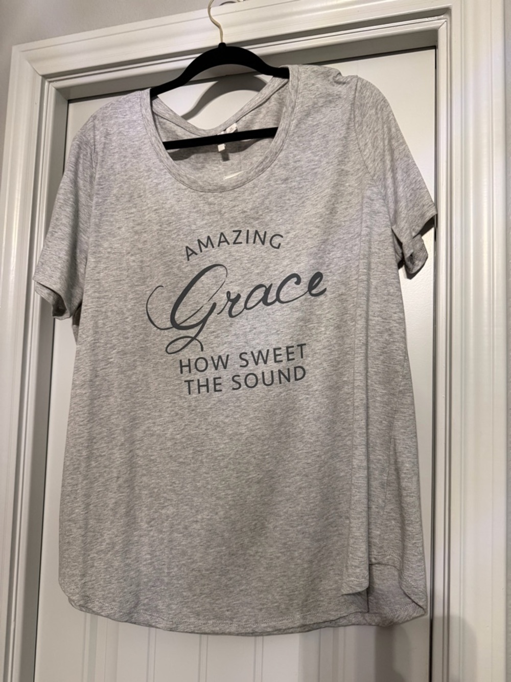 Amazing Grace Gray Graphic Women's Tee
